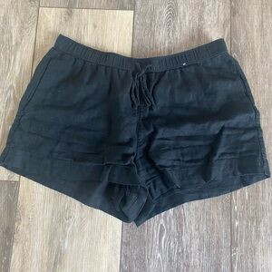 Abercrombie & Fitch Black Drawstring Athletic Shorts
